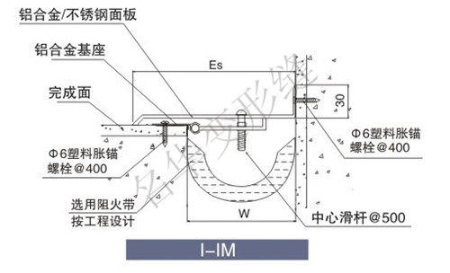 内墙变形缝I-IM